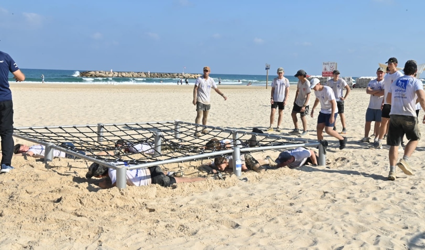 מתחם כושר קרבי נחנך בהרצליה (צילום: דוברות העירייה)