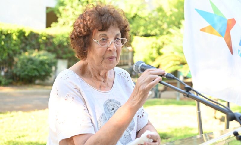נדיה כהן בטקס הנצחת סא"ל מחמוד חיראלדין ז"ל, דוברות העירייה