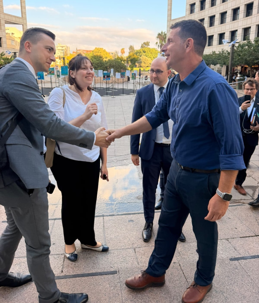 ביקור המשלחת הגרמנית (צילום: דוברות עיריית הרצליה)